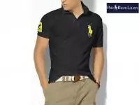 polo tee shirt mode trois caracteres nouveaux,polo tee shirt sleeve short hommes femmes noir jaune